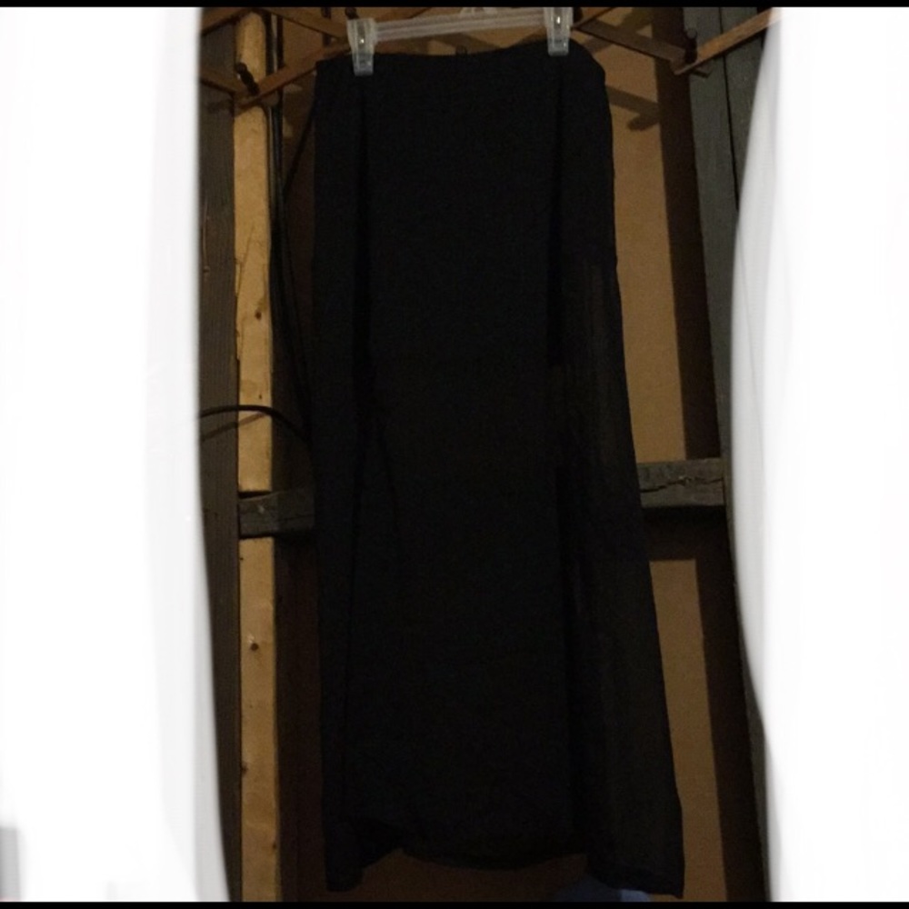 Black Sheer Skirt